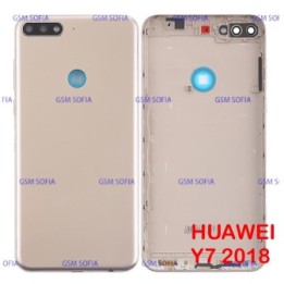 Tapa Trasera Para Huawei Y7 2018 - oro