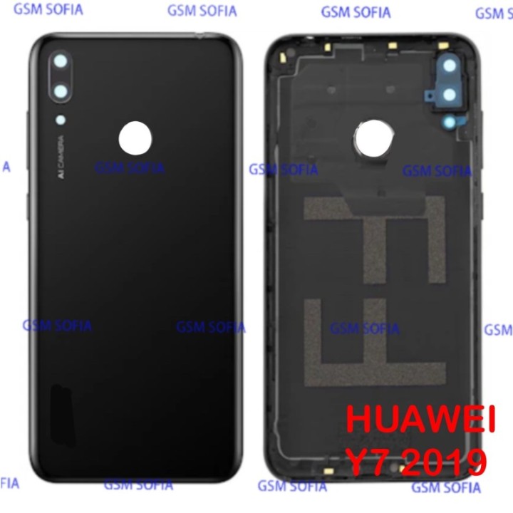 Tapa Trasera Para Huawei Y7 2019 / Y7 Prime 2019 - Negro