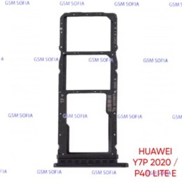 Bandeja sim para Huawei P40 Lite E / Y7P 2020 - negro