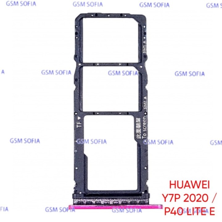 Bandeja sim para Huawei P40 Lite E / Y7P 2020 - Azul