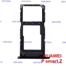 Bandeja SIM + SIM/SD Para HUAWEI P SMART Z / Y9 prime 2019 - Negro