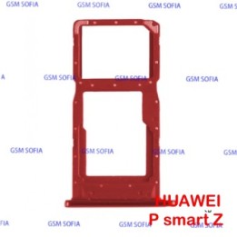 Bandeja SIM + SIM/SD Para HUAWEI P SMART Z / Y9 prime 2019 - rojo