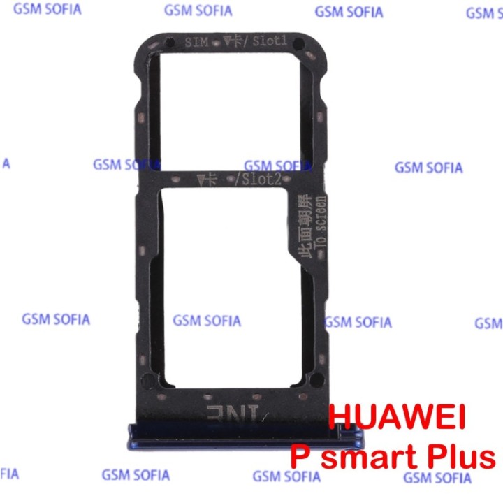 Bandeja SIM + SIM/SD Para Huawei P Smart Plus - Azul