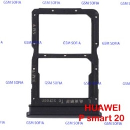 Bandeja SIM + SIM/SD Para HUAWEI P SMART 2020 / Y5P 2020 - Negro
