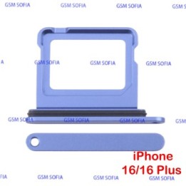 Bandeja Sim Para iPhone 16 / iPhone 16 Plus - Azul