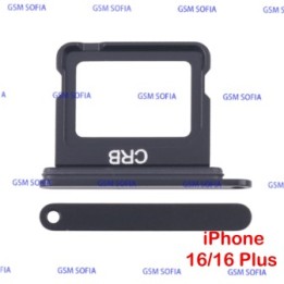 Bandeja Sim Para iPhone 16 / iPhone 16 Plus - Negra
