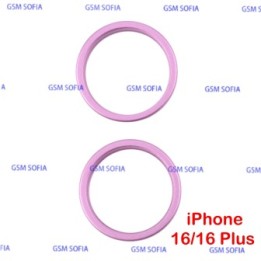 Embellecedor / Aro Lente Para iPhone 16 / iPhone 16 Plus - Rosa