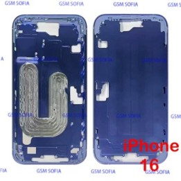 Marco Lateral / Chasis Metalica Para iPhone 16 - Azul