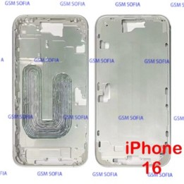 Marco Lateral / Chasis Metalica Para iPhone 16 - Blanco