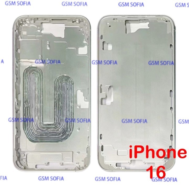 Marco Lateral / Chasis Metalica Para iPhone 16 - Blanco