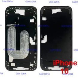 Marco Lateral / Chasis Metalica Para iPhone 16 - Negra