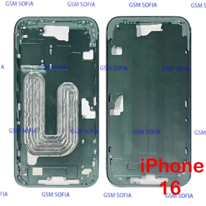 Marco Lateral / Chasis Metalica Para iPhone 16 - Verde