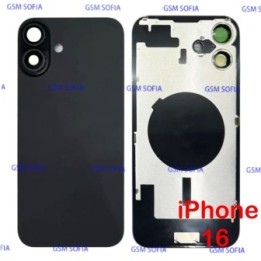 Tapa trasera CON SOPORTE Y Iman Para iphone 16 - Negra