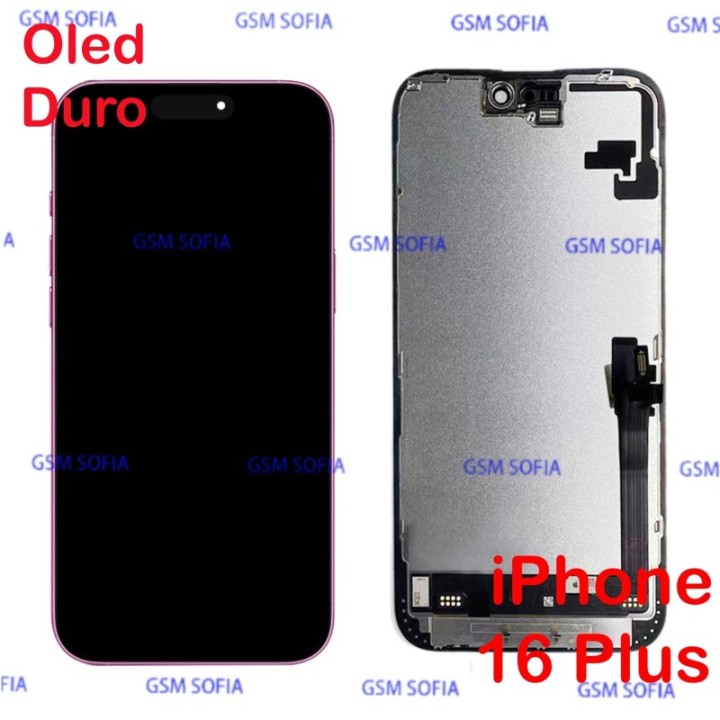 Pantalla completa OLED duro para iPhone 16 Plus