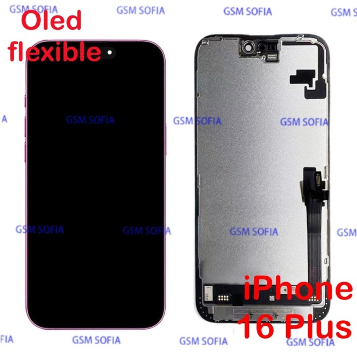 Pantalla completa OLED flexible para iPhone 16 Plus