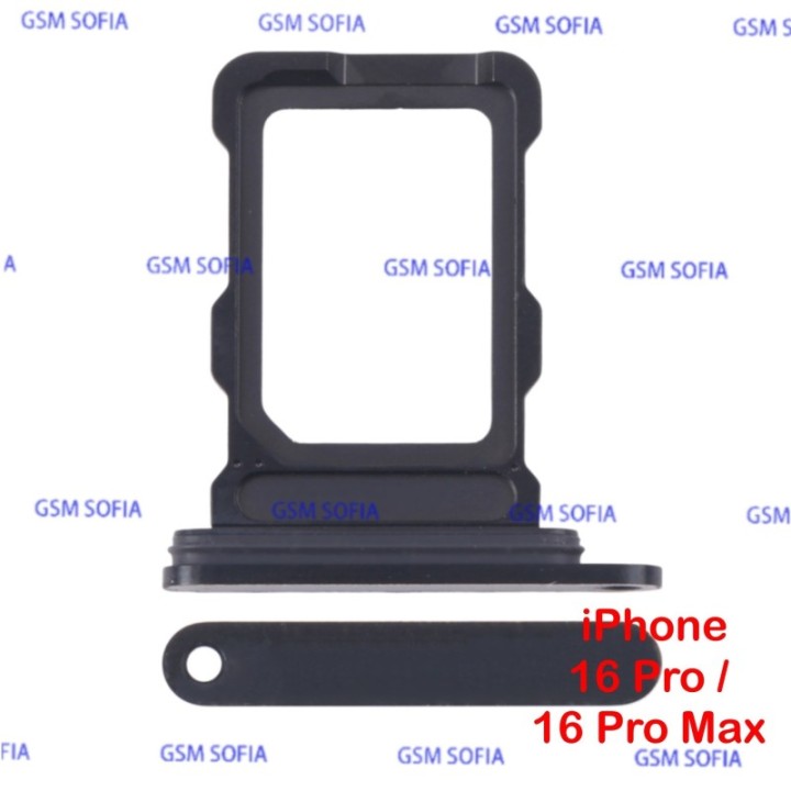 Bandeja Sim Para iPhone 16 Pro / iPhone 16 Pro Max - Negra