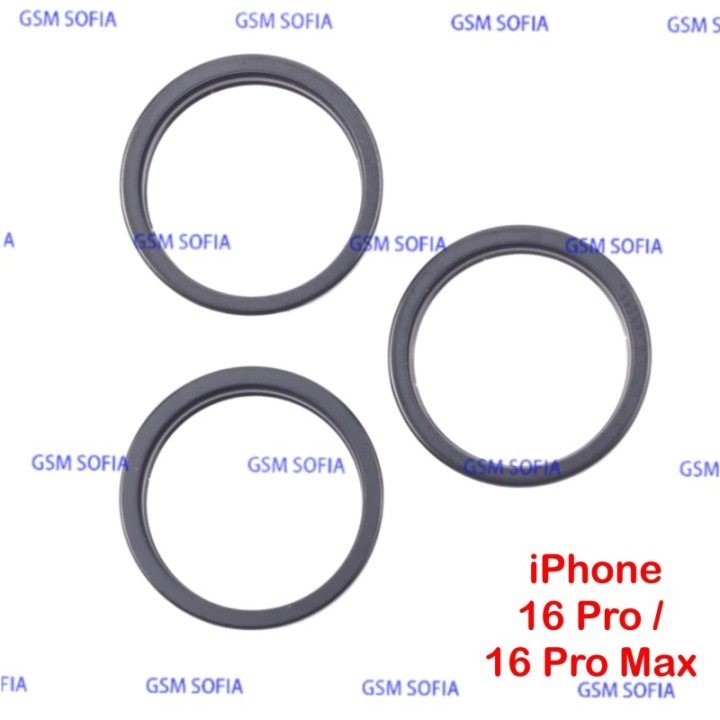 Embellecedor / Aro Lente Para iPhone 16 Pro / iPhone 16 Pro Max - Negra