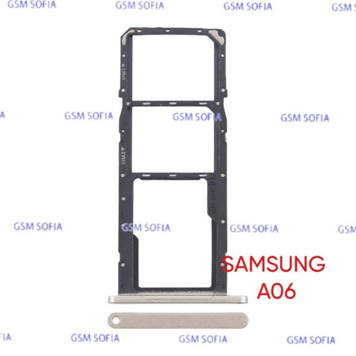 Bandeja sim+Micro SD para Samsung Galaxy A06 / A065F - Oro