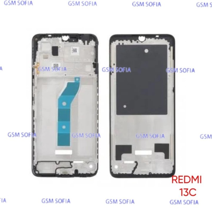 Chasis Intermedio Para Xiaomi Redmi 13C - Negra