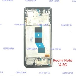 Pantalla Completa Ori Con Marco Para Redmi Note 14 5G - Negro