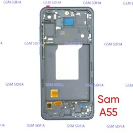 Pantalla Completa Oled con marco Para Samsung Galaxy A55 4G A555 / A55 5G A556 - Negro