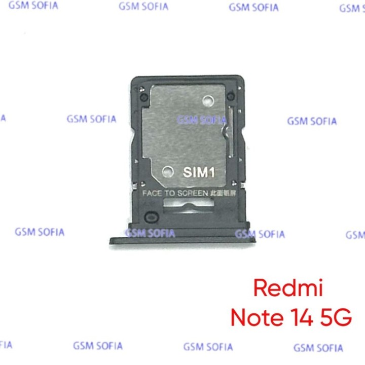 Bandeja Sim Para Redmi Note 14 5G - Negra