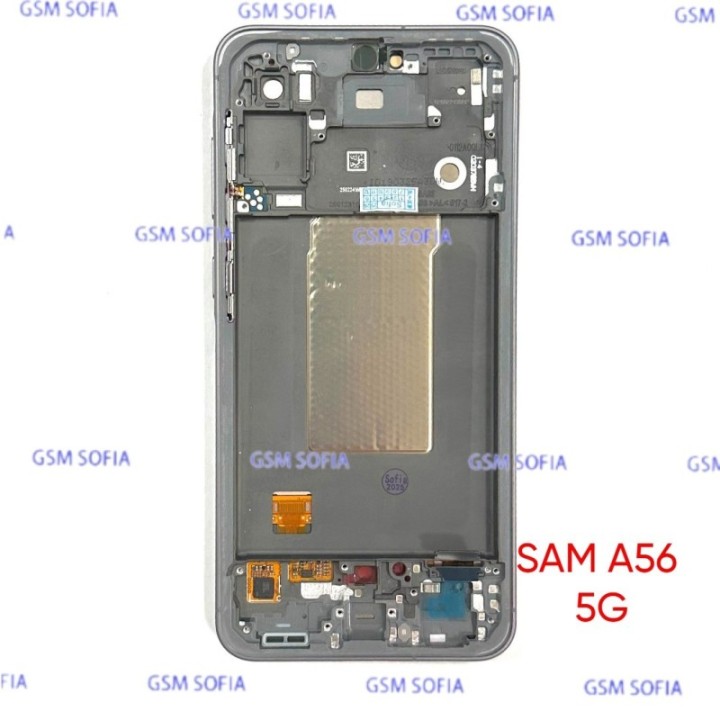 Pantalla Completa Ori Servipack Con Marco Para SamsungGalaxy A56 5G / A566 - Negra (assembled)