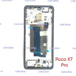 Pantalla Completa Ori Servipack Con Marco Para Poco X7 Pro - Negro