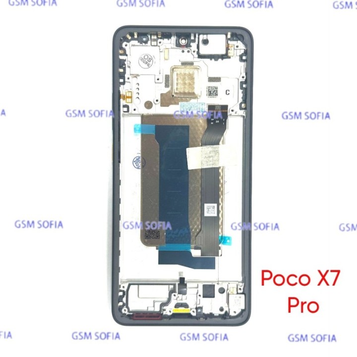 Pantalla Completa Ori Servipack Con Marco Para Poco X7 Pro - Negro