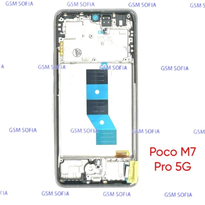 Pantalla Completa Ori Servipack Con Marco Para Poco M7 Pro 5G - Plata