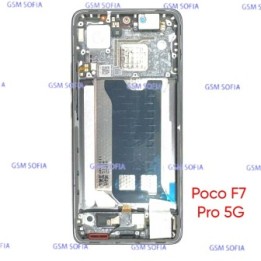 Pantalla Completa Ori Servipack Con Marco Para Poco F7 Pro 5G - Negro