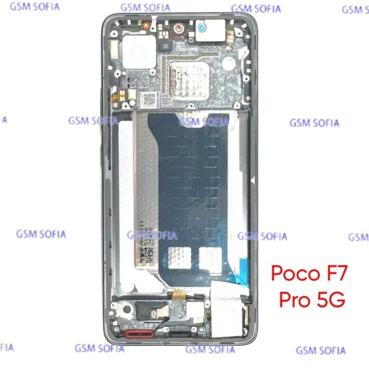 Pantalla Completa Ori Servipack Con Marco Para Poco F7 Pro 5G - Negro