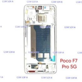 Pantalla Completa Ori Servipack Con Marco Para Poco F7 Pro 5G - Plata