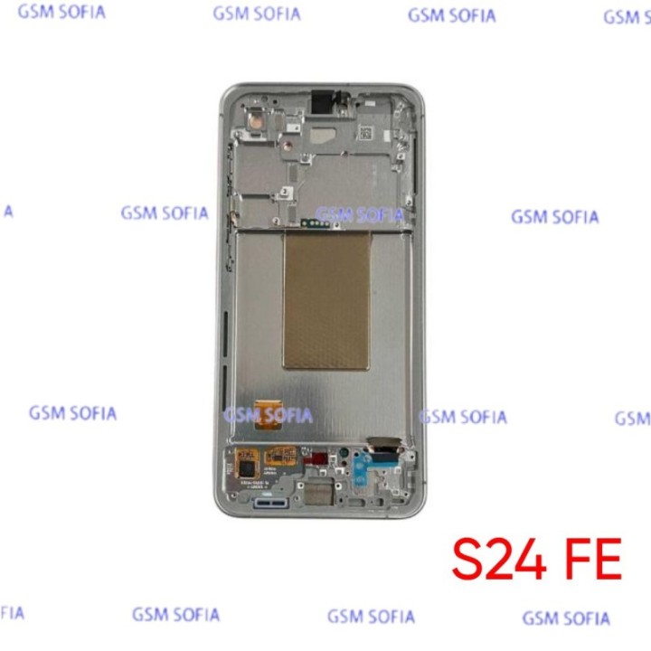 Pantalla con Marco para Samsung Galaxy S24 FE SM-S721 Plata