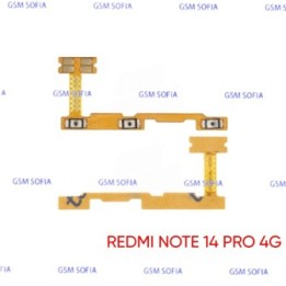 Flex Boton Power Encendido Volumen Para XIAOMI REDMI NOTE 14 PRO 4G