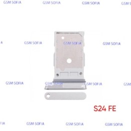 Bandeja sim + SD Para Samsung Galaxy S24 FE S721B - Plata