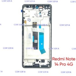 Pantalla Completa Ori Con Marco Para Redmi Note 14 Pro 4G - Negro