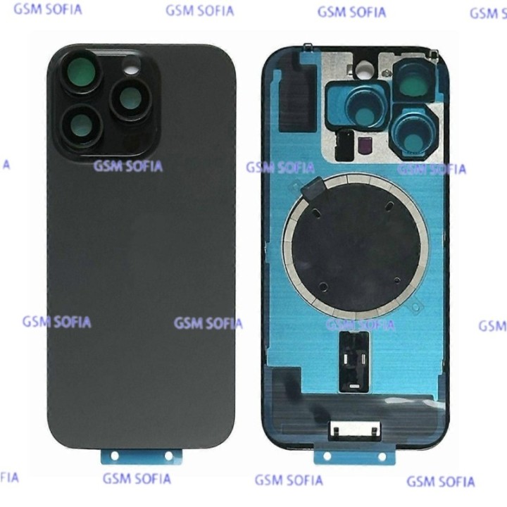 Tapa trasera CON SOPORTE Y Iman Para iPhone 16 Pro - Negra