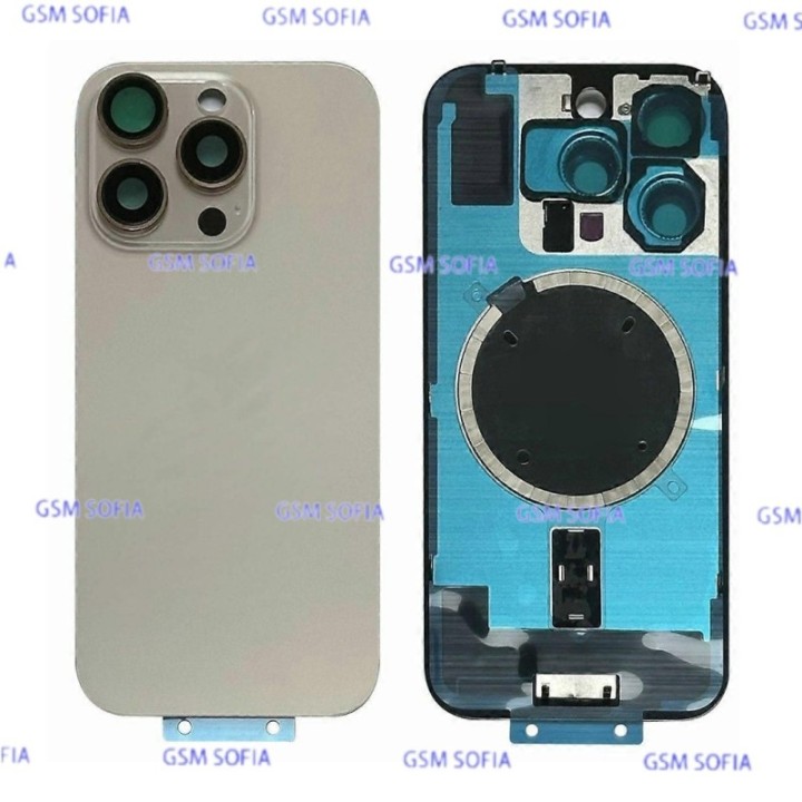 Tapa trasera CON SOPORTE Y Iman Para iPhone 16 Pro - Oro