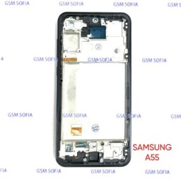 Pantalla Completa TFT con marco Para Samsung Galaxy A55 4G A555 / A55 5G A556 - Negro