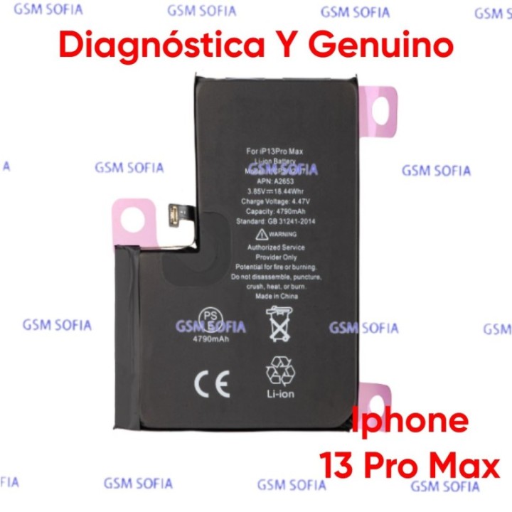 Bateria Diagnóstica Y Genuino Para Iphone 13 pro max