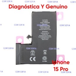 Bateria Diagnóstica Y Genuino Para Iphone 15 pro