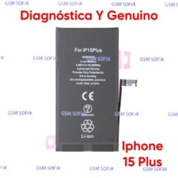Bateria Diagnóstica Y Genuino Para Iphone 15 plus