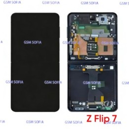 Pantalla Completa Original con Marco Para Samsung Galaxy Z Flip 7 5G / F776B - Negro