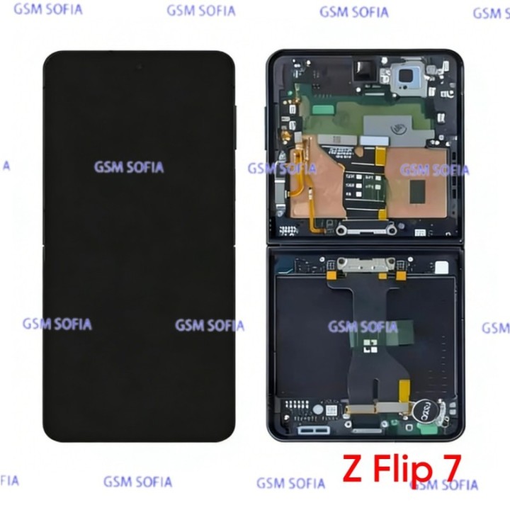 Pantalla Completa Original con Marco Para Samsung Galaxy Z Flip 7 5G / F776B - Negro