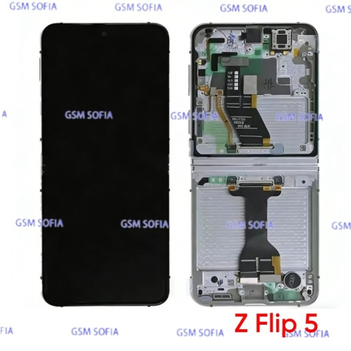 Pantalla Completa Original Con Marco para Samsung Galaxy Z Flip 5 5G / F731B - Blanco