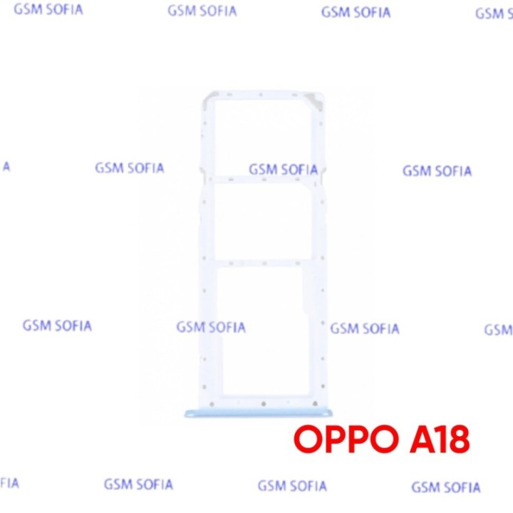 Bandeja Sim + Micro SD para Oppo A18 / CPH2591- Azul