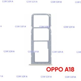 Bandeja Sim + Micro SD para Oppo A18 / CPH2591- Oro