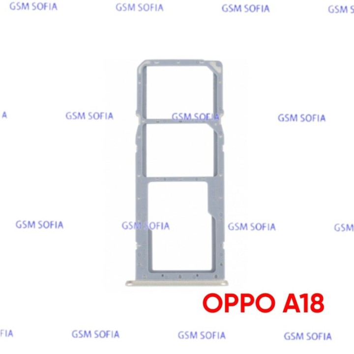 Bandeja Sim + Micro SD para Oppo A18 / CPH2591- Oro