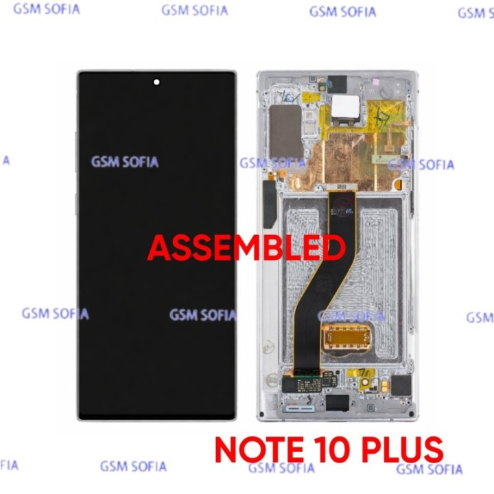 Pantalla Completa ORI CON MARCO ASSEMBLED Para Samsung Note 10 Plus / N975 - Plata